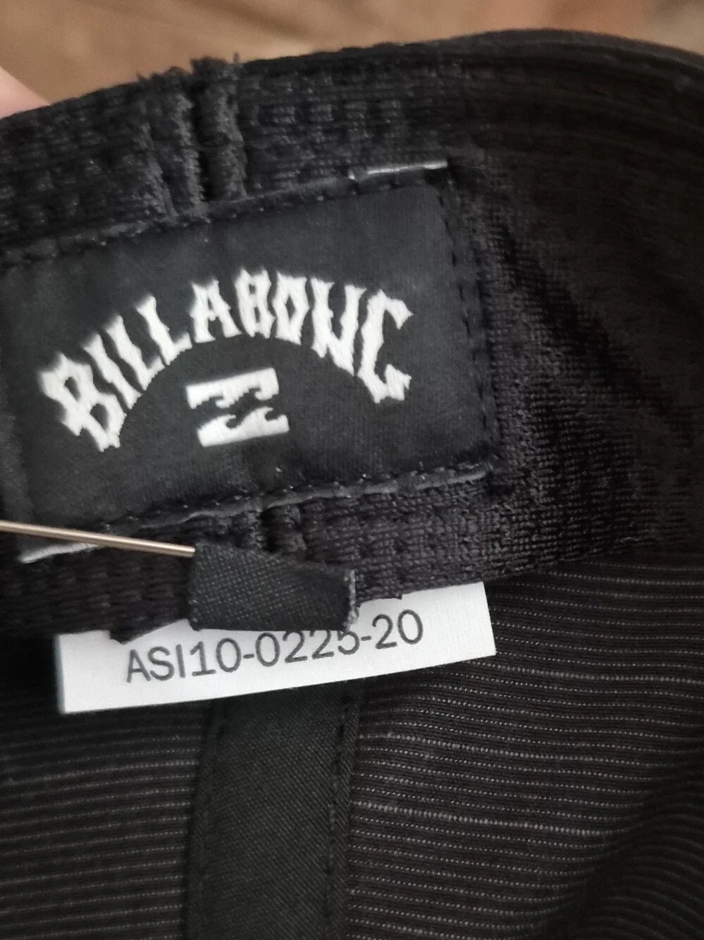 Billabong Surf Logo Crossfire Stretch Flexfit Baseball Cap Size S/M Black Hat
